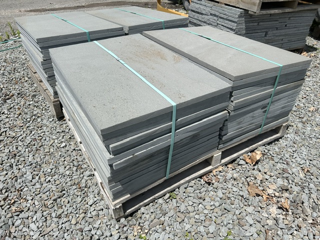 Lot #2: 2 pallets 24"x36"x1" Thermal Bluestone Pattern